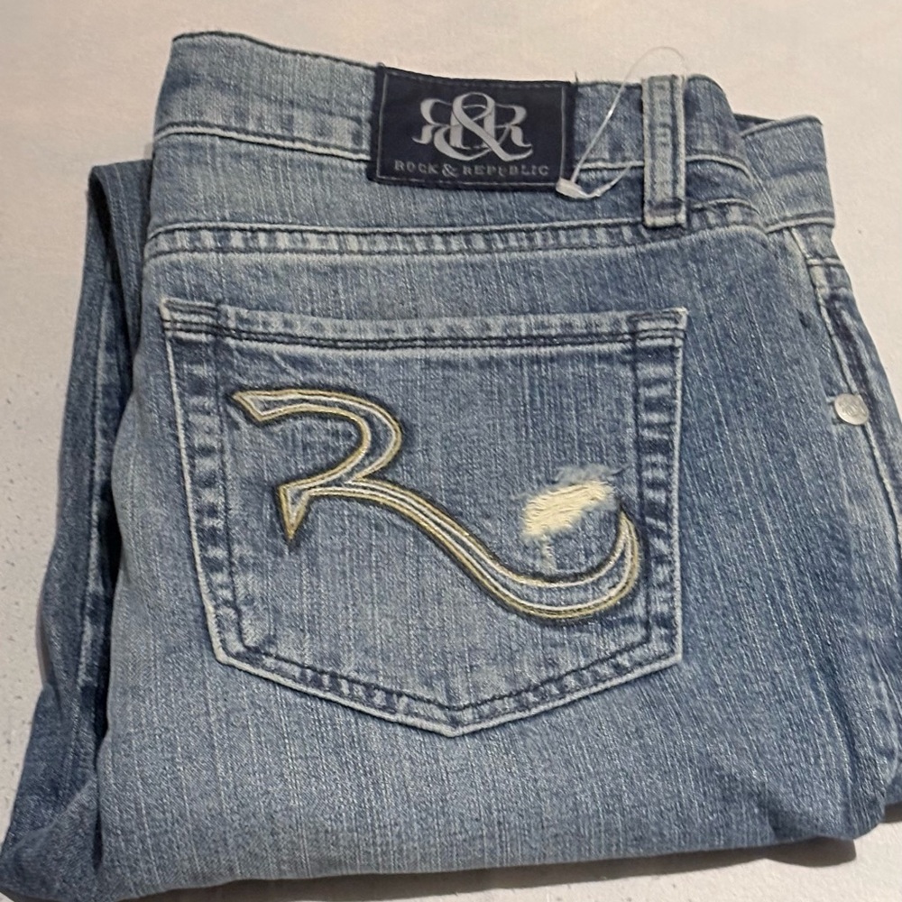 Rock & Republic Women's Light Blue Denim Jeans
